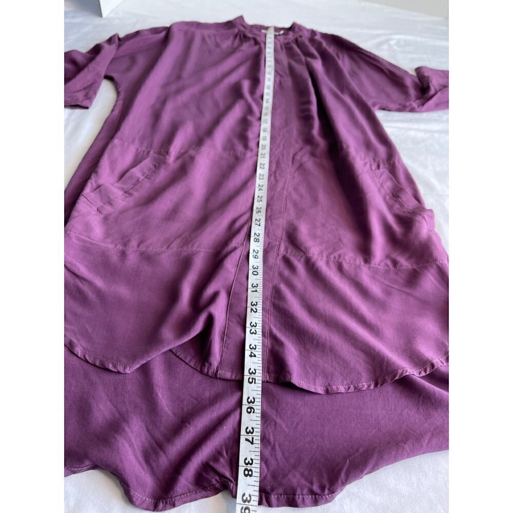 NWT The Odells Sz XS Purple Hi-Low Tunic Pocket Dress 3/4 Sleeves - Picture 7 of 9